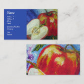 Rood appelsap Visitekaartjes (Voorkant / Achterkant)