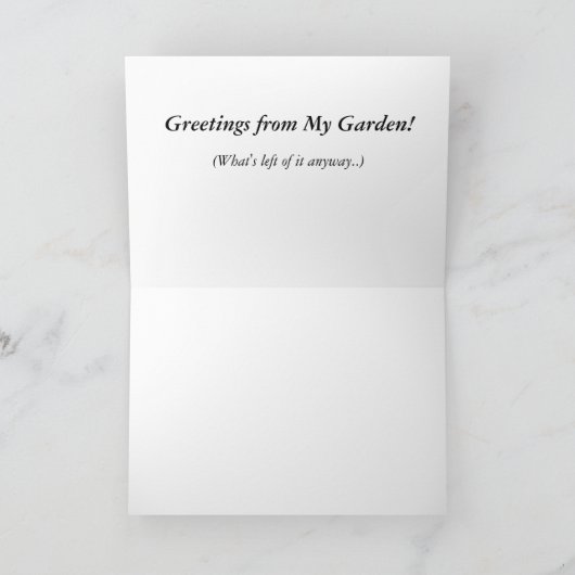 Rood Apple in de Tuin Feestdagen Kaart (Binnen)