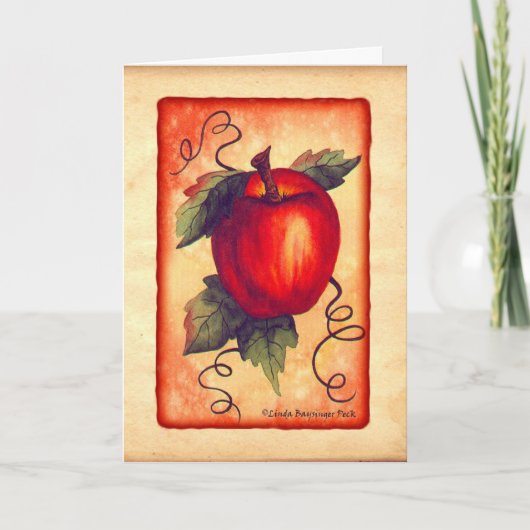 Rood Apple Kaart (Voorkant)