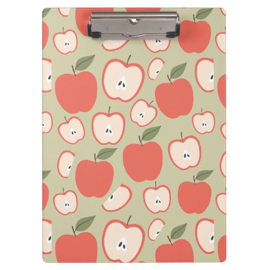  Rood Apple naadloos patroon Klembord (Voorkant)