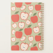 Rood Apple naadloos patroon Planner (Achterkant)