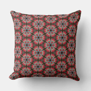 Rood Apple-ventilatorlint, witterand accent Kussen