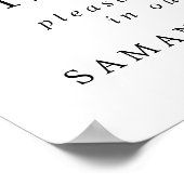 Rood Aquarel Hart Trouw Foto Booth Bord Poster (Hoek)