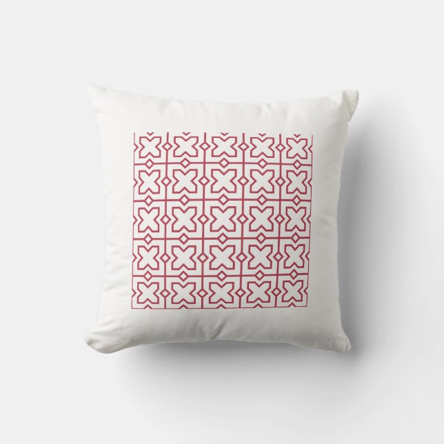 Rood Arabisch ontwerp Ramadan Decor Kussen (Voorkant)