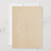 Rood Art Deco Border Wedding Uitnodiging (Achterkant)