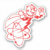 ROOD ATOOM STICKER (Voorkant)