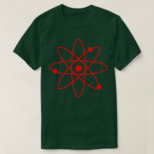 Rood atoom t-shirt (Design voorkant)