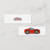 Rood autotuning mini visitekaartje (Voorkant / Achterkant)