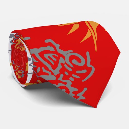 rood - aziatische  stropdas voor orale toediening  (Opgerold)