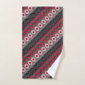 Rood aztec patroon bad handdoek (Handdoek)