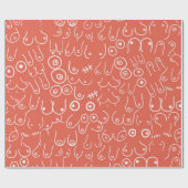 Rood baby shower cadeaupapier (Vlak)