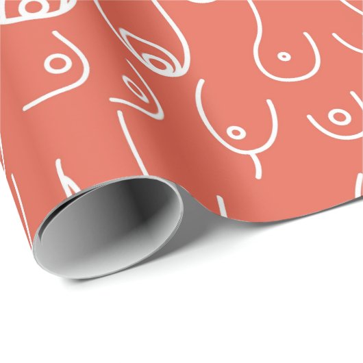 Rood baby shower cadeaupapier (Rol Hoek)