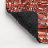 Rood baksteeneffect bij het tekenen van metalen ci muismat (Hoek)