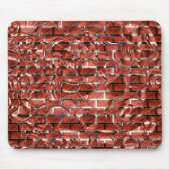 Rood baksteeneffect bij het tekenen van metalen ci muismat (Voorkant)