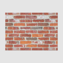 Rood bakstenen muurpatroon tissuepapier