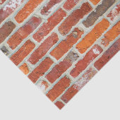 Rood bakstenen muurpatroon tissuepapier (Detail)