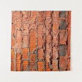 Rood bakstenen wandtextureel verlaten, veroudering wandkleed (Voorkant (horizontaal))