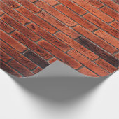 Rood bakstenen wandtextuur grunge backaardbrick, w cadeaupapier (Hoek)