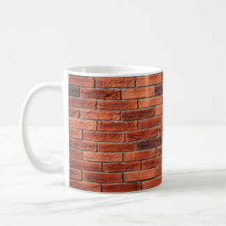 Rood bakstenen wandtextuur grunge backaardbrick, w koffiemok