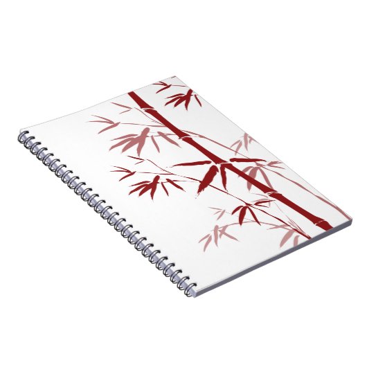 Rood Bamboe Notitieboek (Rechterzijde)