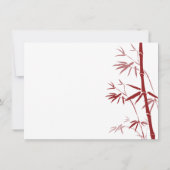 Rood-Bamboe-weddenschappen Kaart (Achterkant)