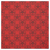 rood baphomet pentagram halloween stof (Swatch)