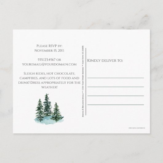 Rood Barn Boerderij kerstfeestdag Briefkaart (Achterkant)