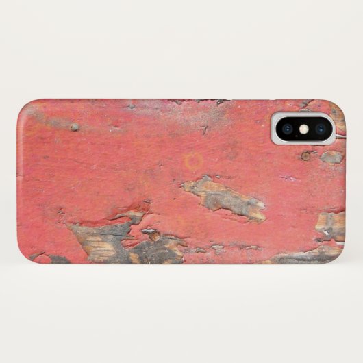 Rood Barn Wood Case-Mate iPhone Case (Achterkant (horizontaal))