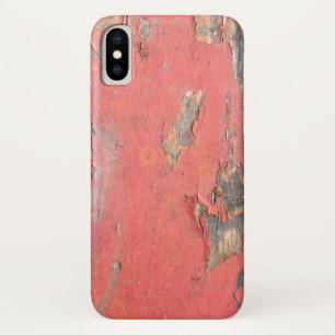 Rood Barn Wood iPhone X Hoesje