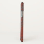  Rood Barn Wood Case-Mate iPhone Case (Achterkant / rechts)