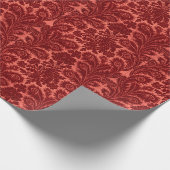 Rood barokachtig verpakkingspapier cadeaupapier (Hoek)