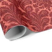 Rood barokachtig verpakkingspapier cadeaupapier (Rol Hoek)