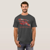 Rood Baron Triplane Gift Distress Effect T-shirt (Voorkant volledig)