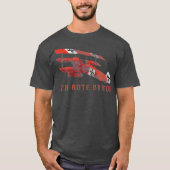 Rood Baron Triplane Gift Distress Effect T-shirt (Voorkant)