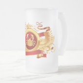 Rood Baron "Zodiac Cancer" 16 oz Mok van glas (Voorkant rechts)