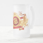 Rood Baron "Zodiac Pisces" 16 oz Mok van diepgevro (Voorkant rechts)