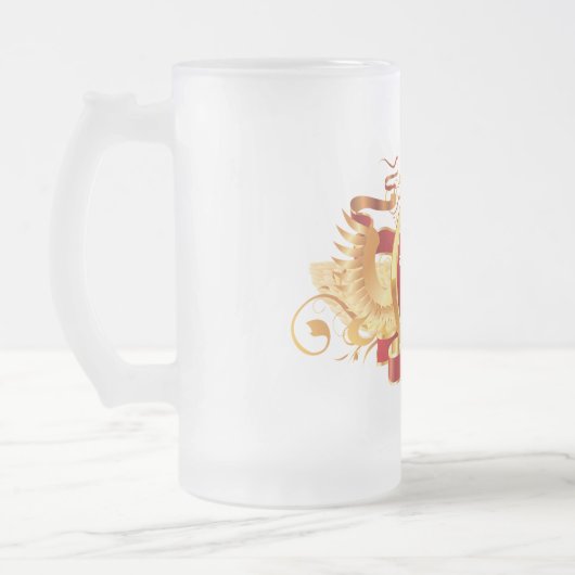 Rood Baron "Zodiac Pisces" 16 oz Mok van diepgevro (Links)