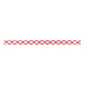 Rood baseball Satin Ribbon Satijnen Lint (Voorkant)