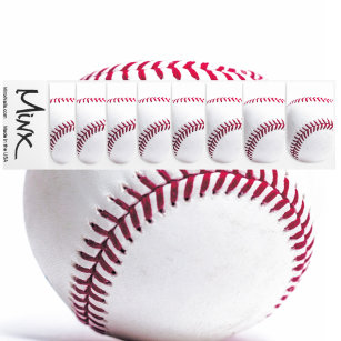 Rood baseball stiksels sportief minx nail art