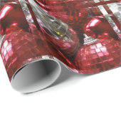 Rood Baubles verpakkingspapier Cadeaupapier (Rol Hoek)
