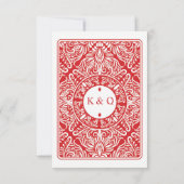 Rood bedankt dat je kaarten speelt Ace of Diamonds (Achterkant)