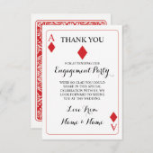 Rood bedankt dat je kaarten speelt Ace of Diamonds (Voorkant / Achterkant)