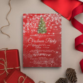 Rood Bedrijfs Kerstfeest Kaart