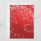 Rood Bedrijfs Kerstfeest Kaart (Achterkant)
