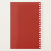 Rood bedrijfslogo Aangepaste zakelijke planner 202 (Achterkant)