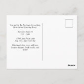 Rood bedrijfsreclamebureau logo briefkaart (Achterkant)