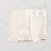 Rood beeld van Christus met open palm met stigma Briefkaart (Achterkant)
