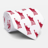 Rood beeld van het Liberty Pattern Elegant Patriot Stropdas (Opgerold)