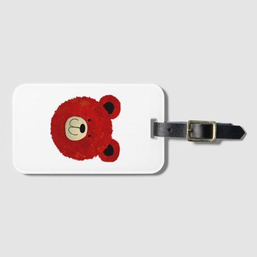 Rood Beer Bagagelabel (Voorkant (horizontaal))