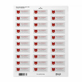 Rood Beer Etiket (Full Sheet)